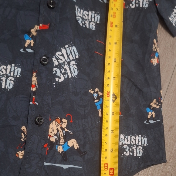 RSVLTS Stone Cold Steve Austin WWE Wrestling Button Shirt Toddler sz 3T - Picture 7 of 9